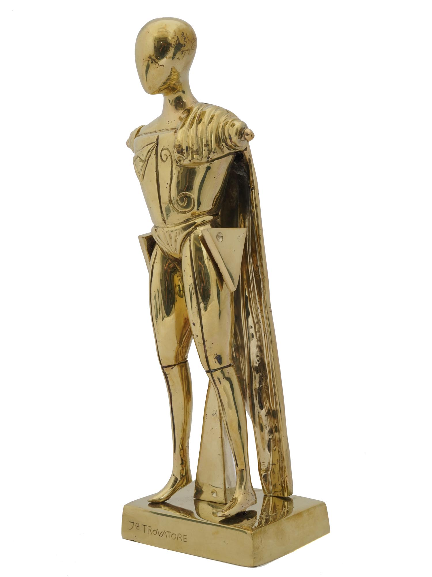 BRONZE TROVATORE SCULPTURE BY GIORGIO DE CHIRICO PIC-1